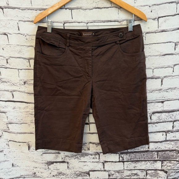 Moncler Bermuda Chino Shorts SZ L - Picture 1 of 6